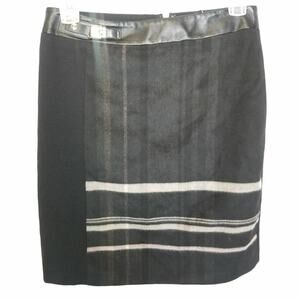 White House Black Market Womens Plaid Flannel Mini Skirt 00 Pencil Skirt Career